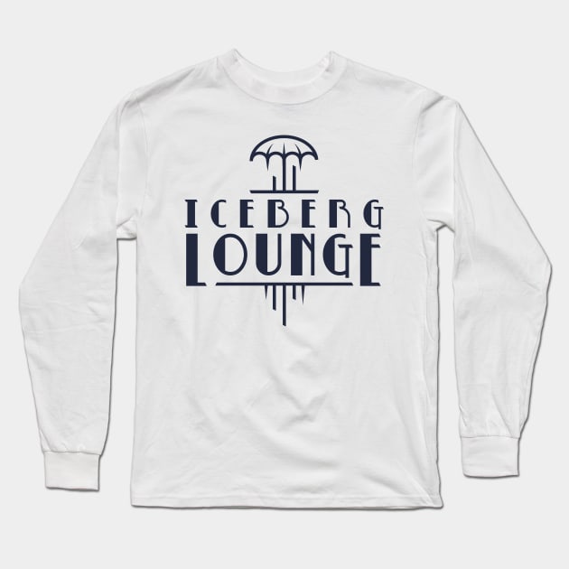 Iceberg Lounge (Black) Long Sleeve T-Shirt by winstongambro